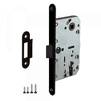 Замок под цилиндр с пластиковым язычком Punto (Пунто) PL85-50 BL (черный)