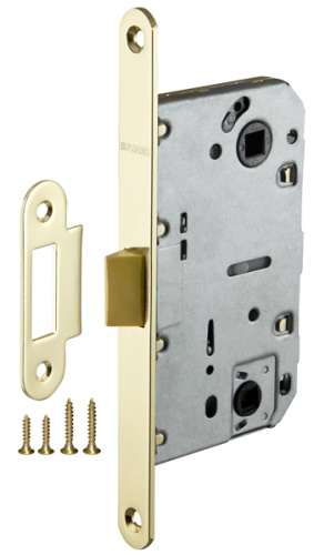 Защелка сантехническая с пластиковым язычком Fuaro (Фуаро) PLASTP96WC-50 (P96WC-50) GP латунь