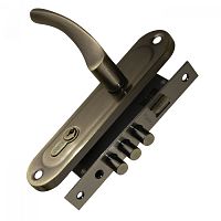 Замок цилиндровый в комплекте с ручкой Punto (Пунто) LOCKSET15.CRONA.4061-3 (KIT P15 4061/3 CRONA) AB бронза