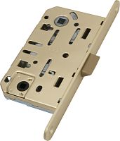 Защелка сантехническая  с пластиковым язычком B01102.50.23 AGB (АГБ) Защелка врезная WC (мат. латунь) MEDIANA EVOLUTION