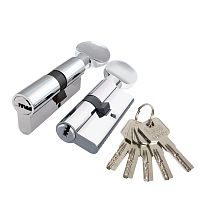 Цилиндровый механизм Punto (Пунто) Z3002Knob80(35+10+35) с вертушкой CP хром