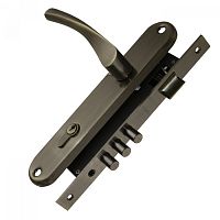 Замок цилиндровый в комплекте с ручкой Punto (Пунто) LOCKSET90.CRONA.4585-3 (KIT P90 4585/3 CRONA) AB бронза