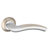 Дверная ручка Punto (Пунто) R.TL54.LOGICA 160mm SN/CP-3 Матовый никель/хром 8x160мм M4(12*50*55)