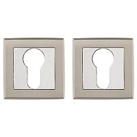 Накладка под цилиндр Punto (Пунто) ET.K.QL52 (ET QL) SN/CP-3 матовый никель/хром