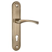 Ручка на планке Punto (Пунто) HANDLE90.CRONA.04-85 (P90 8504 CRONA) AB бронза