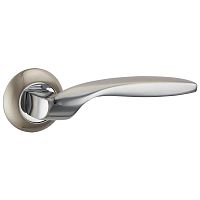 Дверная ручка Punto (Пунто) R.TL54.BOSTON (BOSTON TL) SN/CP-3 матовый никель/хром