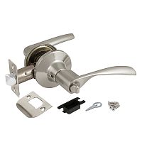 Ручка защелка Ajax (Аякс) DK610 SN-BK (6010 SN-B) (фиксатор) мат. никель