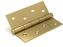 Петли дверные Fuaro (Фуаро) универсальная IN5400U-BL SB (4BB/BL 125x75x2,5) мат. золото БЛИСТЕР