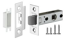 Защелка врезная с пластиковым язычком Fuaro (Фуаро) PLASTP12-45-25 (P12-45) CP хром