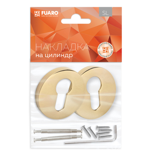 Накладка под цилиндр Fuaro (Фуаро) ET.R.SLR52 GOLD-24 золото-24 фото 2 Накладка под цилиндр Fuaro (Фуаро) ET.R.SLR52 GOLD-24 золото-24 фото 2