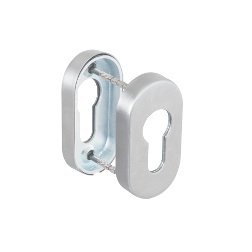 Накладка под цилиндр Fuaro (Фуаро) ET.R.DSS201-02P (DSS-02P-ET) INOX 201 (овальное основание)