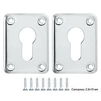 Декоративная накладка Punto (Пунто) ESC083-SS (нержавейка) на цилиндр (1 пара) "1"