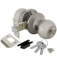 Ручка защелка Ajax (Аякс) DK682 SN-ET (6082 SN-E) (ключ/фиксатор) мат. никель