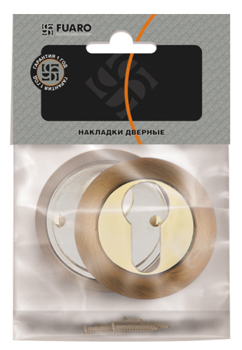 Накладка под цилиндр Fuaro (Фуаро) ET.R.RM54 (ET RM) ABG-6 зелёная бронза фото 3