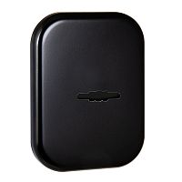 Декоративная накладка Fuaro (Фуаро) на сувальдный замок ESC.S.XL/K.486 BL (SC 486-S SQ XL) со шторкой черный (1шт.)