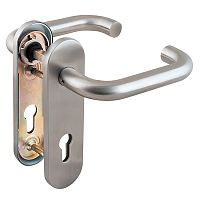 Ручка на планке Fuaro (Фуаро) дверная FP.DH72.0433 SS 304 (DH-0433 SS 304) с пружиной,нержавейка 304, квадрат 9x140 мм
