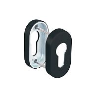Накладка под цилиндр Fuaro (Фуаро) ET.R.DSS201-02P (DSS-02P-ET) INOX 201 BLACK (овальнове основание)