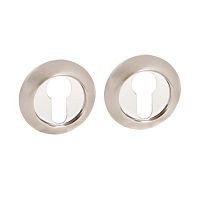 Накладка под цилиндр Fuaro (Фуаро) ET.R.RM54 (ET RM) SN/CP-3 матовый никель/хром