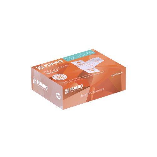 Защелка врезная с пластиковым язычком Fuaro (Фуаро) PLASTP12-45-25 SN мат.никель фото 2