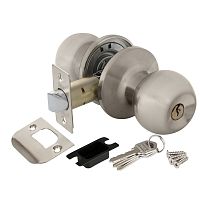 Ручка защелка Punto (Пунто) DK672 SN-ET (6072 SN-E) (ключ/фиксатор) мат. никель