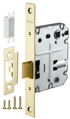 Защелка сантехническая с пластиковым язычком Fuaro (Фуаро) PLASTP72-50 (P72-50) GP латунь Защелка сантехническая с пластиковым язычком Fuaro (Фуаро) PLASTP72-50 (P72-50) GP латунь