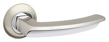 Дверная ручка Fuaro (Фуаро)  R.AR54.ALFA (ALFA AR) 140mm SN/CP-3 матовый никель/хром